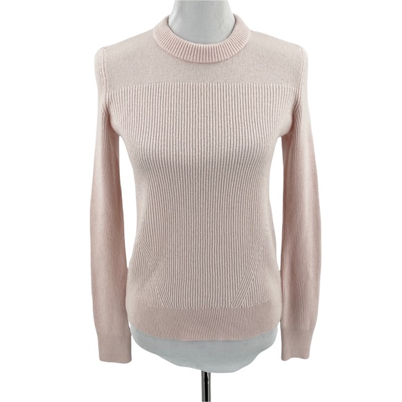 Rag & Bone Light Pink 100% Cashmere Crewneck Sweater - Picture 2 of 10